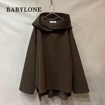 BABYLONE 바빌론 울 컷 후드티 브라운