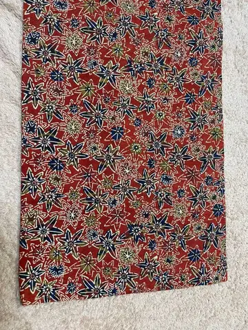 빨간색 꽃무늬 캐주얼 귀여운 나고야 오비