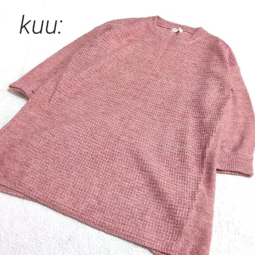 kuu: LL 오버 니트 스웨터 반짝이 라메 루즈 빅