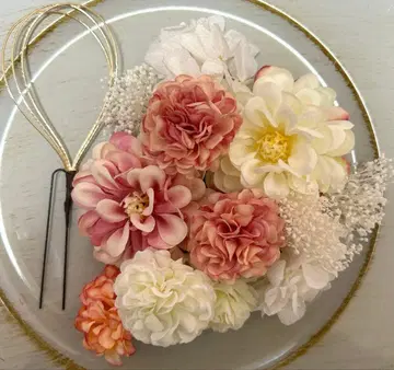 성인식 졸업식 시치고산 사전 촬영 머리 장식