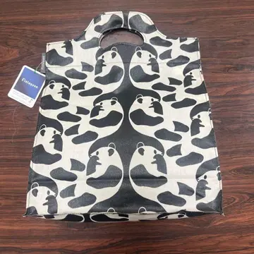 팬더 무늬 에코백 중형