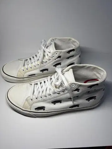 [레어] VANS 하이컷 스케이트보드 프린트 패턴