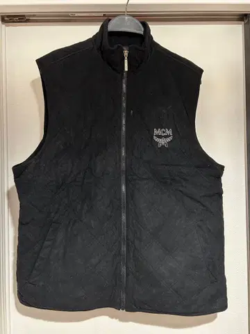 MCM 블랙 퀼팅 베스트 L 사이즈