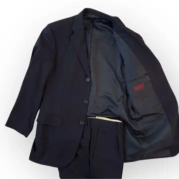 DURBAN 더반 수트 셋업 스트라이프 상하의 세트 블랙