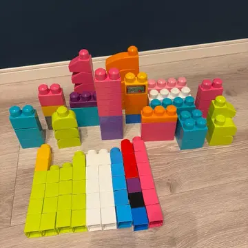 다색 메가 블록 세트 104 피스