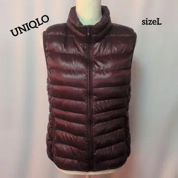 새상품급 UNIQLO 버건디 울트라 라이트 다운 베스트