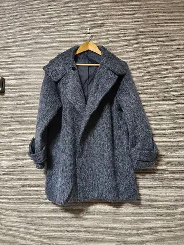 trish 샤기 코트 울 혼방 2way 시착만 한 상품