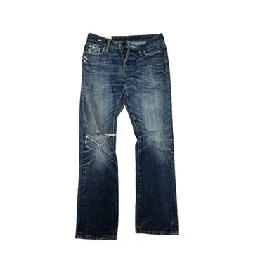 아바클로 W28 데미지 데님 플레어 여성용