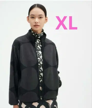 새상품 유니클로 마리메꼬 콜라보 플리스 풀집 자켓