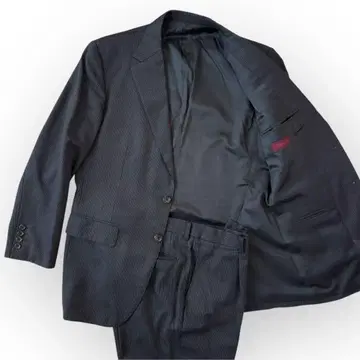 DURBAN 더반 수트 셋업 스트라이프 상하의 세트 실크 혼방