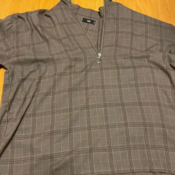 HARE 체크 무늬 반팔 셔츠 S