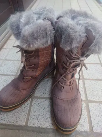 브라운 따뜻한 부츠 킴버텍스