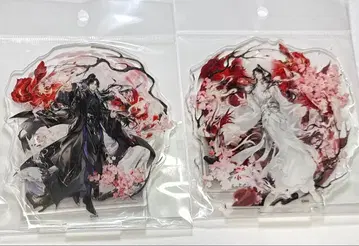 이하와 그의 하얀 고양이 사존 묵연 초만녕 아크릴 스탠드 팝업 굿즈