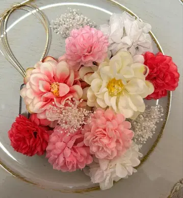 성인식 졸업식 시치고산 사전 촬영 머리 장식