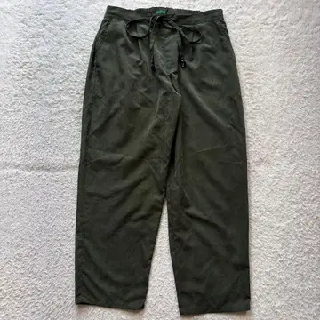 하라다 매니아 페이크 스웨이드 크롭 팬츠 그린 빔즈 XL