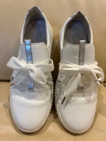 Gabor 가보르 리본 2way 슬립온 화이트 24~24.5cm