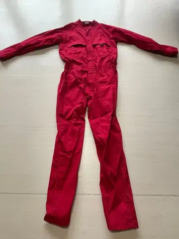 레드 오버롤 작업복 미사용 새상품