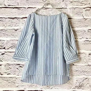 zz1151:CLOSSHI 셔츠 튜닉 스트라이프 M