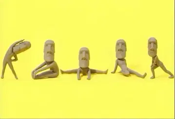 유니크 피규어 모아이 5체 세트 개성있는