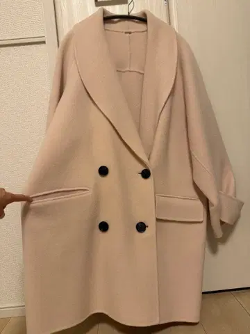 미라 오웬 아이보리 코트 새상품급 자켓 오버 사이즈