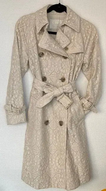 GRACECLASS 레이스 트렌치코트 베이지 36