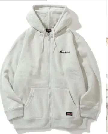 Dickies 그레이 후드 부착 후드티