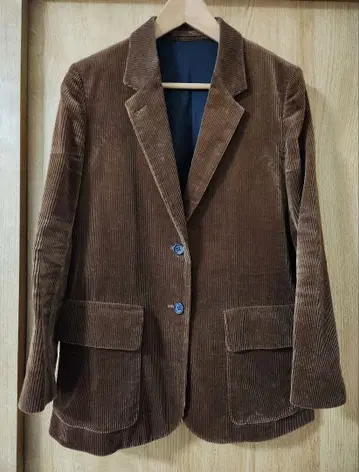 MARGARET HOWELL 브라운 코듀로이 테일러드 자켓