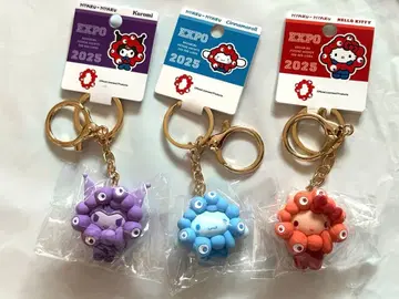 산리오 미야쿠미야쿠 입체 마스코트 최애 컬러 키링