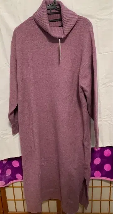 UNIQLO 수플레얀 터틀넥 원피스 (긴팔) 2XL 사이즈