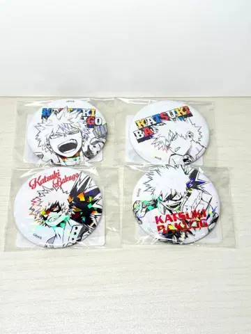 새상품 히로아카 바쿠고 카츠키 올스타 캔뱃지 4개 세트