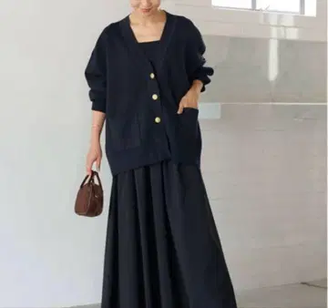 저널 스탠다드 리룸 코튼 캐시미어 믹스 V넥 가디건