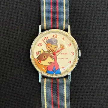 [ 작동품 ] TIMEX 타이맥스 플랜더스의 개 수동 와인딩 손목시계