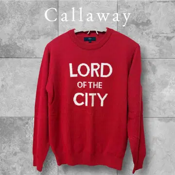 Callaway 니트 스웨터 빨간색