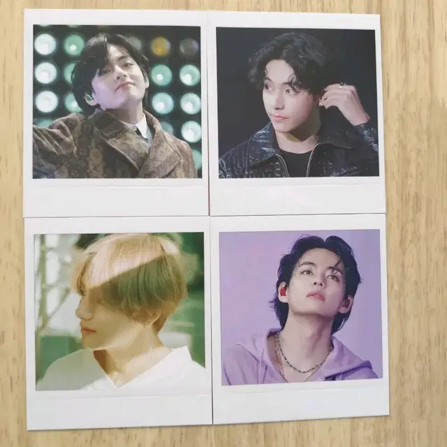 방탄소년단 뷔 V 폴라로이드 포토 4장