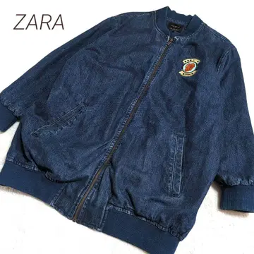 ZARA 자라 오버 데님 자켓 와펜 자수 빅