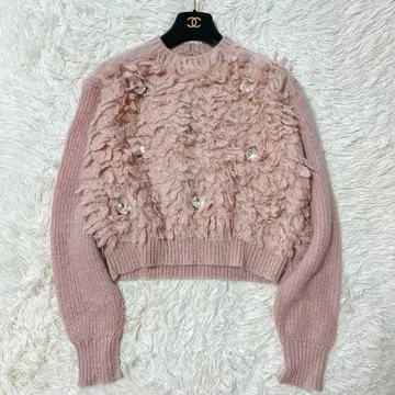 누메로벤투노 핑크 비쥬 니트 모헤어