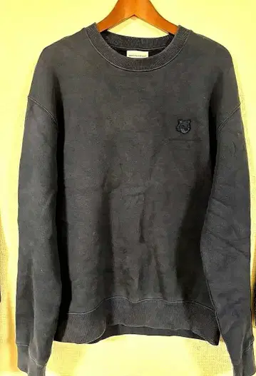 메종 키츠네 그레이 맨투맨 L 사이즈