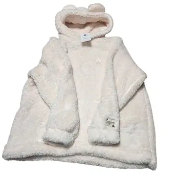 디즈니 귀달이 보아 플리스 후드티 M 사이즈 화이트