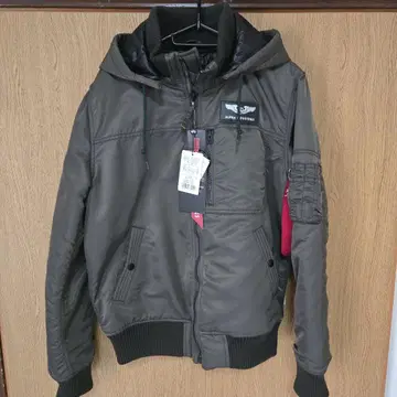 ALPHA INDUSTRIES 밀리터리 자켓 올리브 그린 새상품