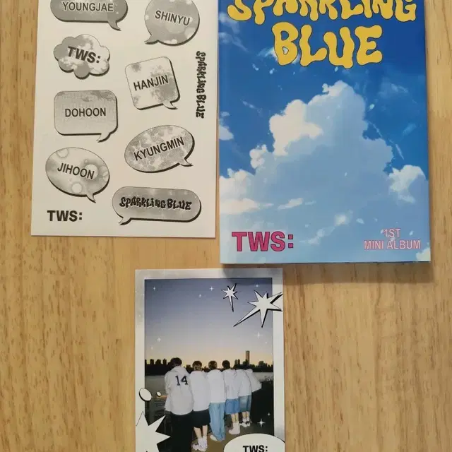 TWS Sparkling Blue 앨범 + 스티커