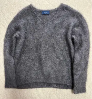 SHIPS 그레이 V넥 모헤어 니트 FREE 사이즈 새상품급