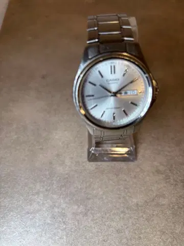 CASIO 아날로그 손목시계 실버