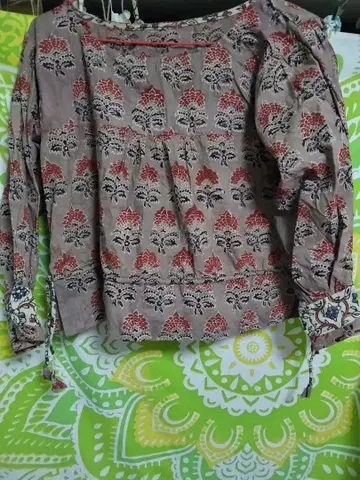 빈티지 구제 의류*인도 블록 상의*구제 의류 잔티크 archi*