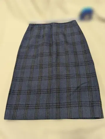 랜즈엔드 체크 무늬 타이트 스커트