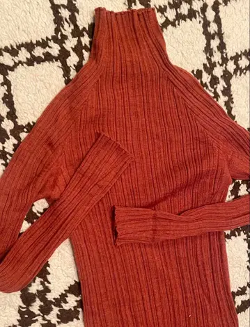 WANDERUNG 하이넥 리브 니트