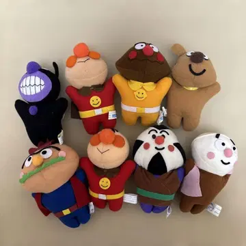 호빵맨 봉제 인형 9체 세트