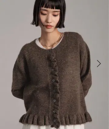 LOWRYS FARM 치비 프릴 가디건 LS 블라우스