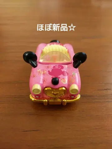 거의 새상품 토미카 디즈니 미니 귀 달린 핑크 미니카
