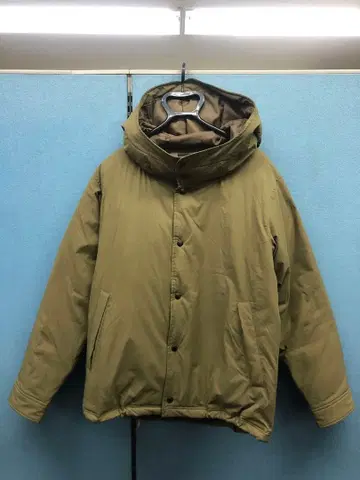 Johnbull 후드 부착 다운 자켓 올리브