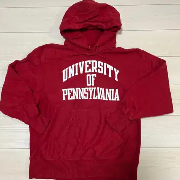 펜실베니아 대학 빨간색 후드티 L 사이즈